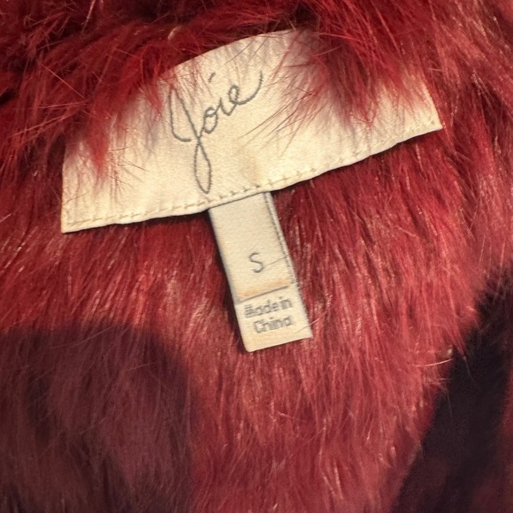 Joie Rabbit Fur Vest Sz Small - Picture 7 of 9